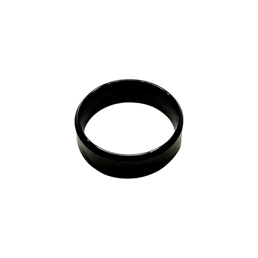 Polished Black Beveled Ring