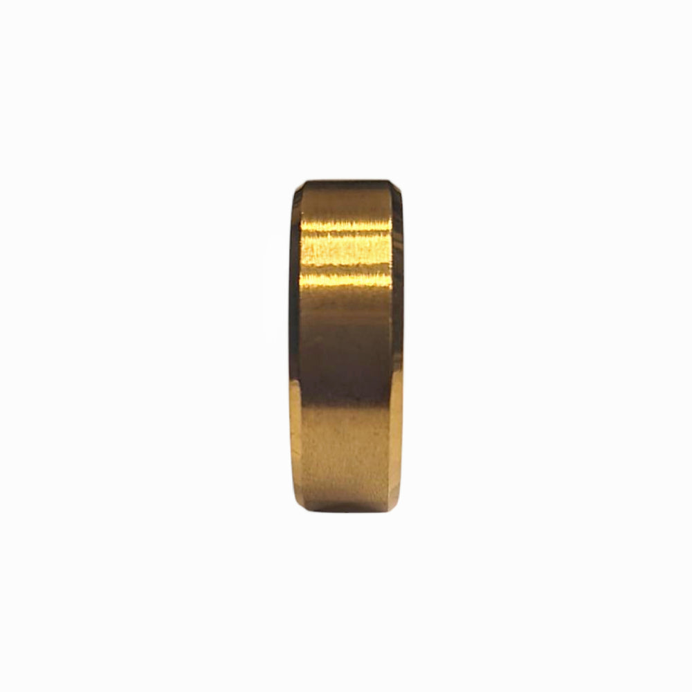 Polished Gold Beveled Ring